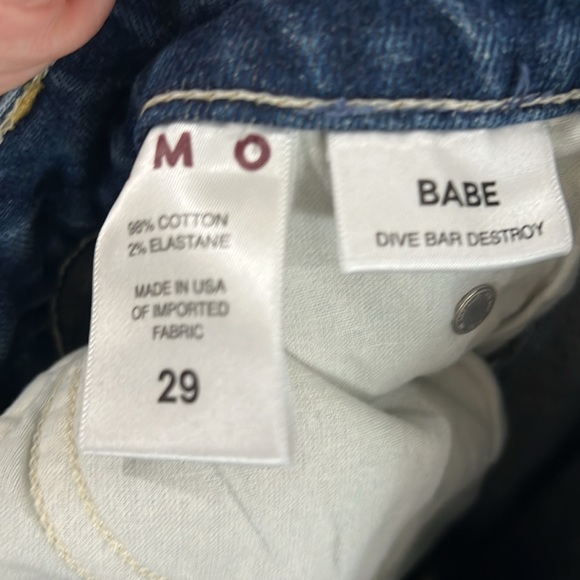 Amo Babe jeans from Anthropologie in Divebar Destroy wash - Picture 5 of 5